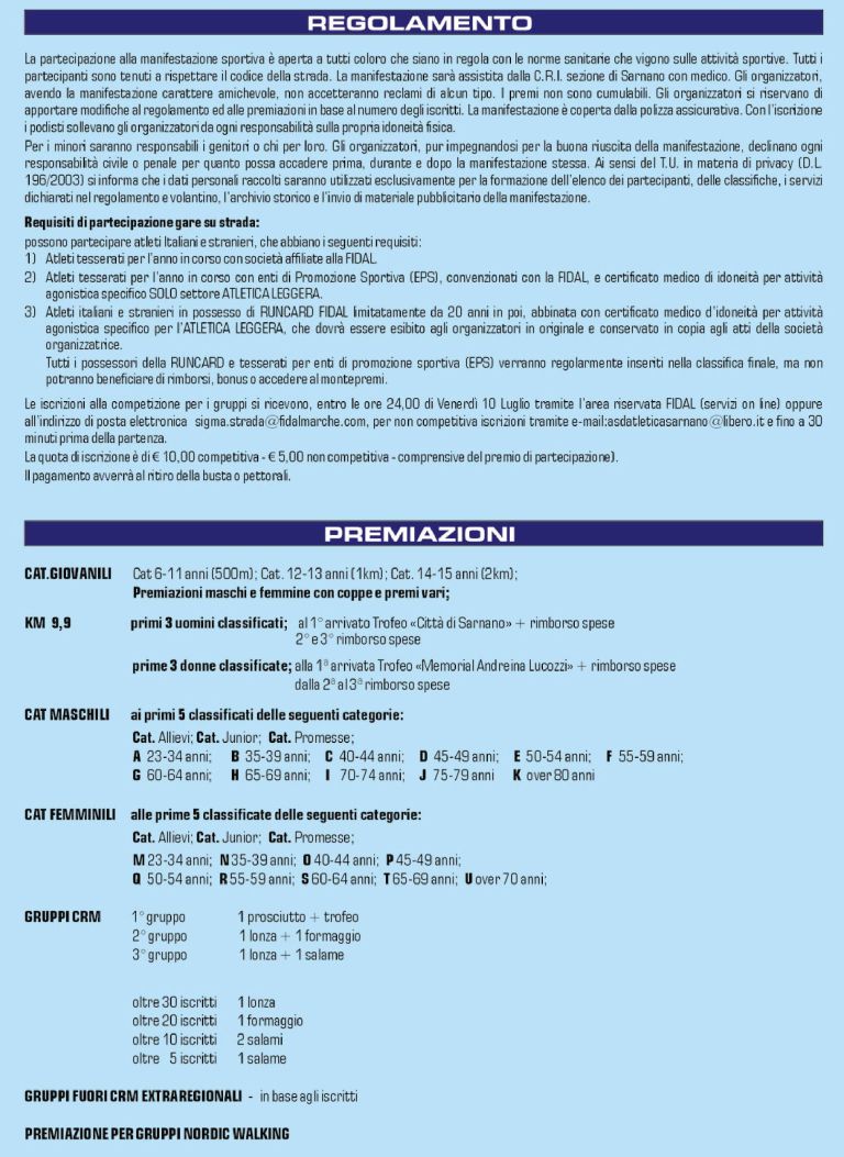 21° Podistica Città di Sarnano